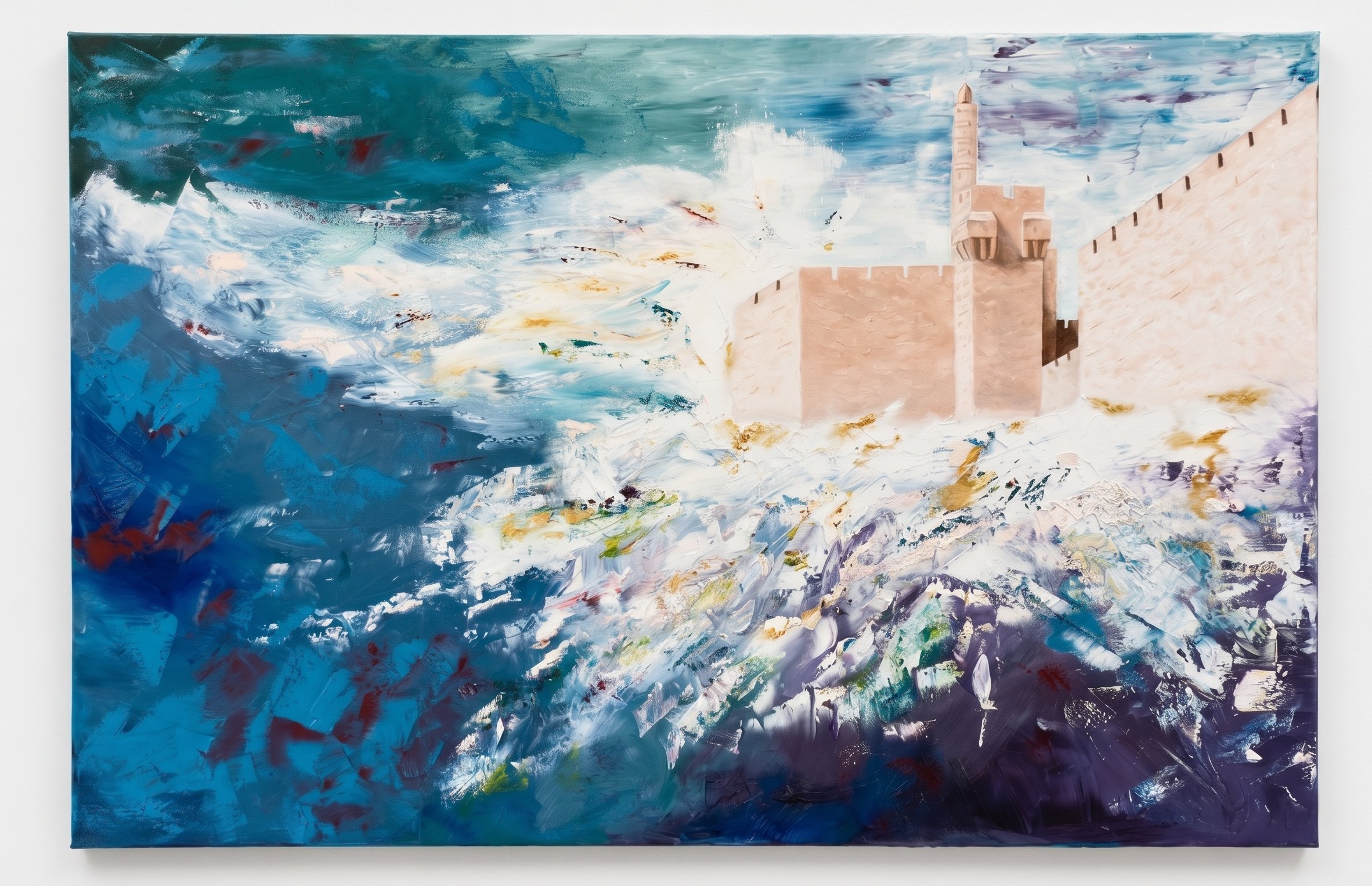 David's Tower — original painting by Liora